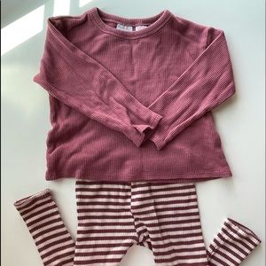 Zara long sleeve Tee and Pants